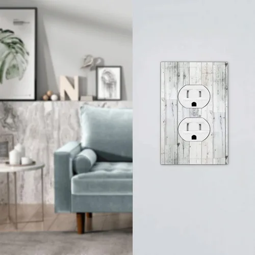 Miniatura 469 de Placa de Interruptor de Luz Azul de 1 Gang, Placa de Pared Decorativa de Palanca Individual, Cubierta de Placa de Pared de Palanca, Placa Frontal
