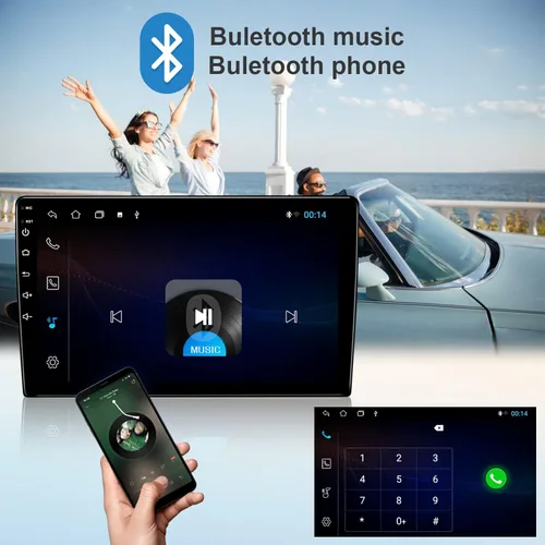 Miniatura 4 de Estéreo de Coche Universal de 9 Pulgadas con Pantalla Táctil Android 13 Radio de Coche Doble Din Inalámbrico Carplay y Android Auto Navegación