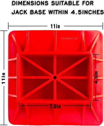Miniatura 3 de X-BULL Base para gato Hi Lift Todo Terreno para gato Hi Lift, Elevación todo terreno de servicio pesado, Plataforma de polipropileno (PP)
