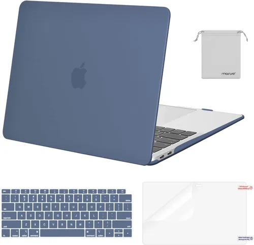 Miniatura 29 de MOSISO - Funda rígida y de plástico compatible con MacBook Air de 13 pulgadas versión 2022, 2021-2018, A2337 M1 A2179 A1932; con cubierta