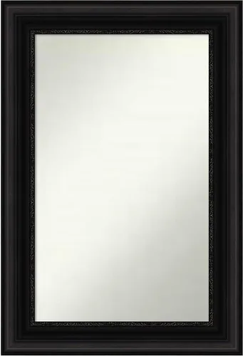 Miniatura 221 de Amanti Art Espejo personalizado, espejo de baño negro puente, espejo de pared o espejo de tocador de baño sobre el fregadero (26 x 26 pulgadas)