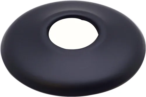 Miniatura 7 de Westbrass A1538L-62 Kit de línea de suministro para lavabo de pedestal con trampa P y topes angulares de mango redondo, negro mate Oil Rubbed Bronze