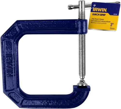 Miniatura 6 de Irwin Quick-Grip 100 Series Abrazadera en C de garganta profunda, 3 pulgadas por 4 1/2 pulgadas
