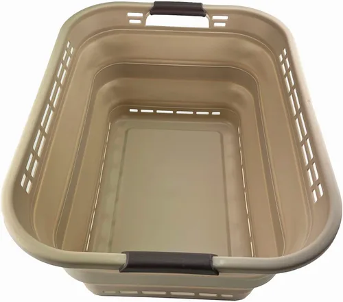 SAMMART - Canasta plegable de plástico para la ropa sucia de 42L (11 galones) – Contenedor/organizador de almacenamiento plegable – Tina portátil de