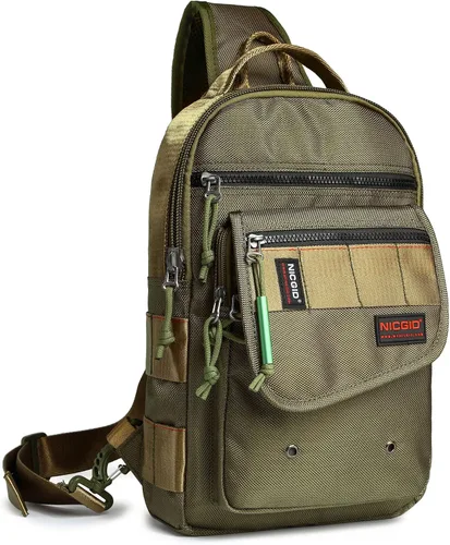 NICGID Bolsos de bandolera, mochilas de hombro para el pecho, bolsos cruzados, bolsa de pecho al aire libre, mochila de viaje para hombres y mujeres