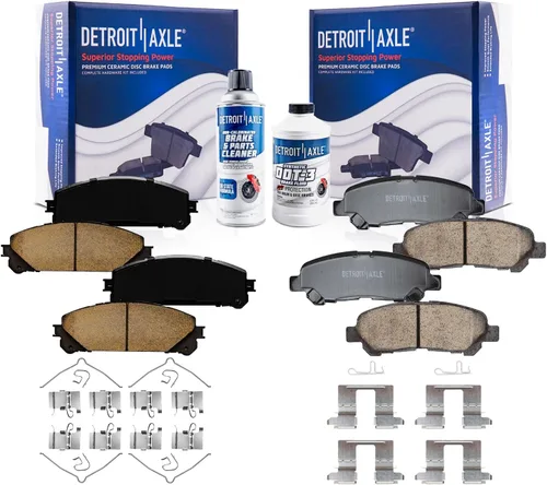 Miniatura 133 de Detroit Axle - Pastillas de freno traseras para Mercedes-Benz C230 C240 C280 C320 C350 CLK320 CLK350 CLK430 E300 E320 E420 E430 SLK350, pastillas