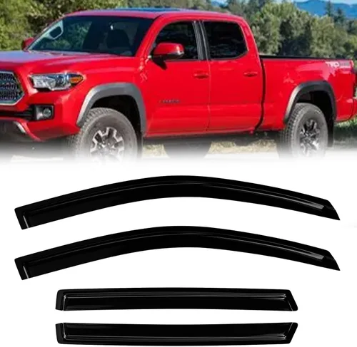 Miniatura 26 de Protectores de lluvia de ventana para Ford F150 SuperCab 2004-2014 2 piezas deflector de ventana para 09-14 F-150 con 2 puertas delanteras