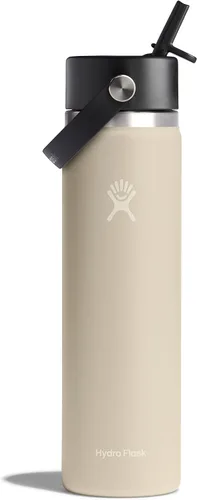 Miniatura 124 de Hydro Flask Botella de agua – Acero inoxidable aislado – Tapa flexible con popote de boca ancha, antiderrames, a prueba de fugas y recargable en 32