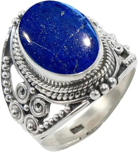 Miniatura 11 de Anillo de Plata Esterlina 925 para Mujeres con Piedra Preciosa Natural, Anillo de Compromiso de Plata Esterlina, Piedra Natal de Junio con Engaste