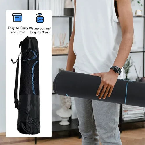 Miniatura 5 de Alfombrilla de entrenamiento antideslizante para rueda de abdominales, alfombrilla de ejercicio con bolsa de almacenamiento, equipo de ejercicio
