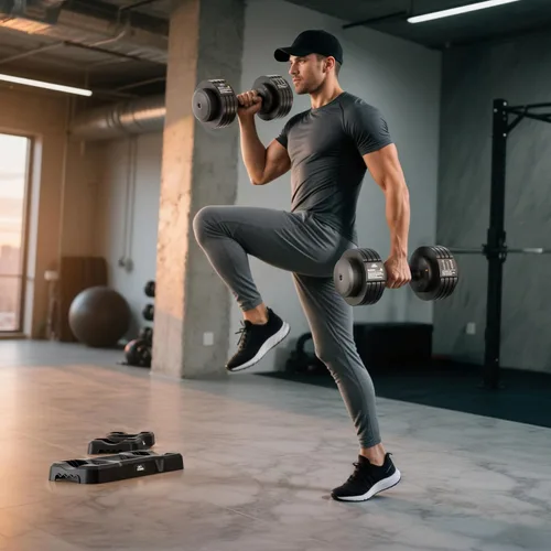 Miniatura 4 de FLYBIRD DB2 Adjustable Dumbbell Set, 55LB/110LB Option, 5-in-1 Quick Adjustable Weights with Storage Box and Non-Slip Handle, Weight Set for Home
