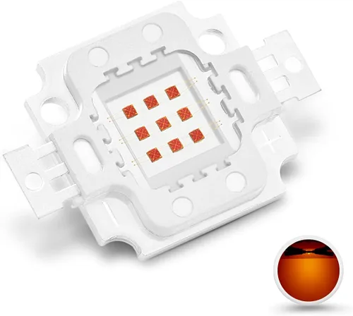 Miniatura 22 de CHANZON Foco LED de alta potencia de 10W con chip infrarrojo (IR 850nm / Entrada 900mA / DC 5V - 6V / 10 vatios) SMD COB Diodo emisor de luz para O)