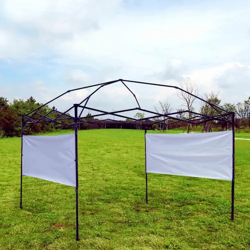 Miniatura 4 de Dos medias paredes, 2 paneles de pared solar de media pared lateral para toldo emergente, carpa de refugio de 10 x 10 pies, 10 x 15 pies, 10 x 20