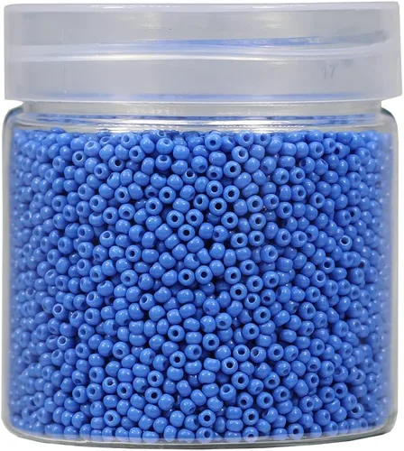 Miniatura 35 de Bala&Fillic Tamaño casi uniforme Cuentas de semillas redondas de color verde ejército de 2 mm Aproximadamente 10000 piezas/110 gramos en caja