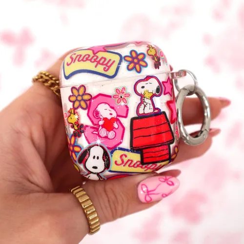 Miniatura 3 de Velvet Caviar Funda compatible con AirPods Pro de 2ª y 1ª generación, bonita funda protectora dura para mujer, diseño de retazos con purpurina