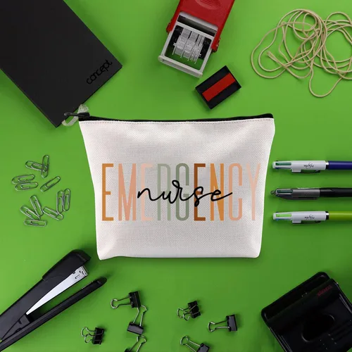 Miniatura 7 de BLUPARK Bolsa de maquillaje de enfermera de emergencia ED ER Regalo de enfermera Regalo de sala de emergencias Nuevo regalo de enfermería Regalos