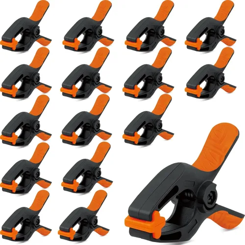 Miniatura 11 de HORUSDY Paquete de 4 abrazaderas de resorte resistentes, abrazaderas de plástico grandes de 7 pulgadas para manualidades con apertura de mandíbula