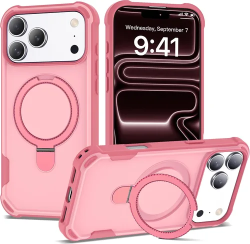 Miniatura 49 de Funda compatible con iPhone 12 y 12 Pro de 6.1 pulgadas con soporte de anillo magnético [protección militar contra caídas] [compatible con MagSafe]