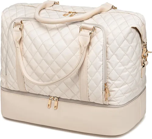 Miniatura 54 de CAMTOP - Bolsa de viaje de fin de semana para mujer, bolsa de lona con espacio para laptop de15.6 pulgadas