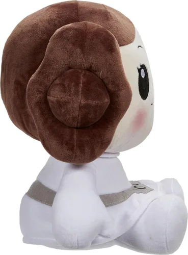 Miniatura 4 de Mattel Star Wars Return of the Jedi Snug Club Juguete de Peluche, Muñeca de Personaje Suave de la Princesa Leia, Coleccionable del 40º Aniversario