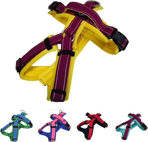 Miniatura 10 de Hakusan - Tipo de arnés para perro cero, seguro, sin asfixia/difícil de desconectar, gran ajuste, fácil de poner y quitar, ajustable, reflector, XXS