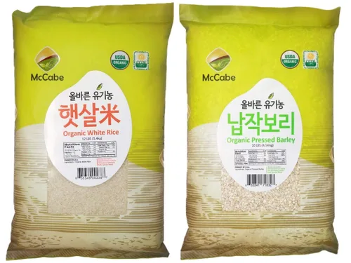 Miniatura 5 de McCabe Paquete de arroz orgánico de 12 libras (1 arroz blanco + 1 arroz integral y arroz dulce integral mezclado, 7030), certificado orgánico por