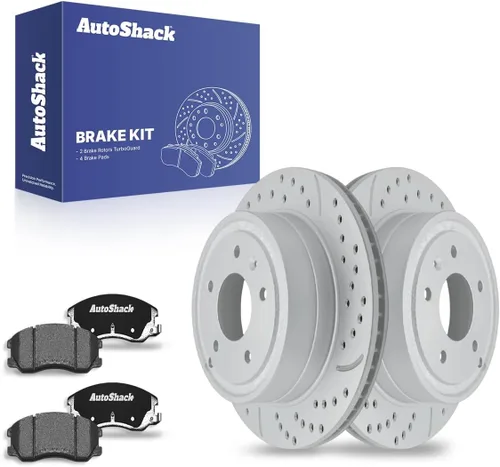 Miniatura 11 de AutoShack Rotores de freno traseros de cerámica Reemplazo para Pontiac Torrent Suzuki XL-7 Chevrolet Captiva Sport 2007-2009 Equinox 2008-2010