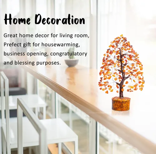 Miniatura 8 de ZAICUS Árbol de cristal de cornalina – Árbol de la vida de chakras, árbol de piedras preciosas para energía positiva, decoración de Feng Shui
