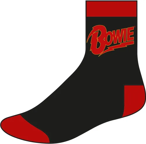 Miniatura 2 de David Bowie Calcetines con logo para hombre (talla 8-12) Negro
