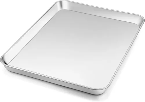 Miniatura 11 de Bandeja de Hornear de 9 Pulgadas, Joyfair, Bandeja de Acero Inoxidable para Galletas, Bandeja para Tostador de Horno, Utensilios de Hornear