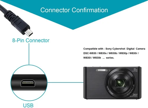 Miniatura 4 de Adaptador de alimentación de CA para cámara, cargador de batería + cable USB para Nikon Coolpix P520
