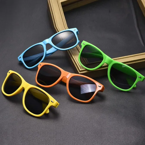 Miniatura 6 de SUNOVELTIES Paquete de 12 lentes de sol de colores neón clásicos retro para fiestas, unisex para adultos