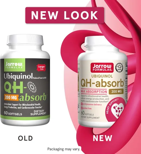 Miniatura 2 de Jarrow Formulas QH-Absorb 200 mg - 60 cápsulas blandas - Co-Q10 de alta absorción - Forma antioxidante activa de Co-Q10 - Apoya la producción