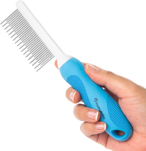 Miniatura 7 de Peine de aseo para cabello largo y rizado en perros y gatos - Cepillo desenredante superior para mascotas - Elimina y evita el pelo enmarañado