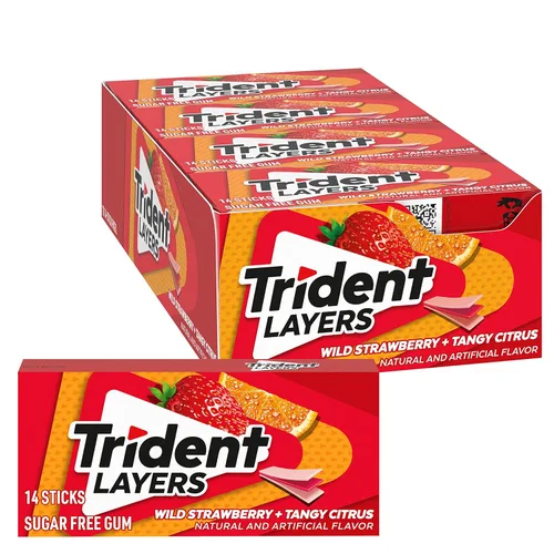 Miniatura 29 de Goma de mascar Trident Minty Sweet Twist sin azúcar, 12 paquetes de 14 piezas (168 piezas en total)