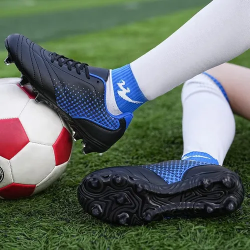Miniatura 7 de LIZRHA Zapatos de fútbol para niños y niñas, tacos de fútbol para niños y niñas, zapatos de fútbol atléticos para exteriores, zapatos de fútbol
