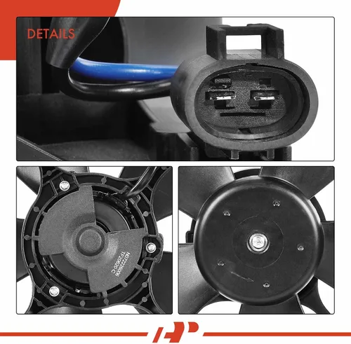 Miniatura 7 de A-Premium Conjunto de ventilador de refrigeración del radiador del motor compatible con modelos seleccionados Chevrolet y Pontiac - Aveo 2005-2008