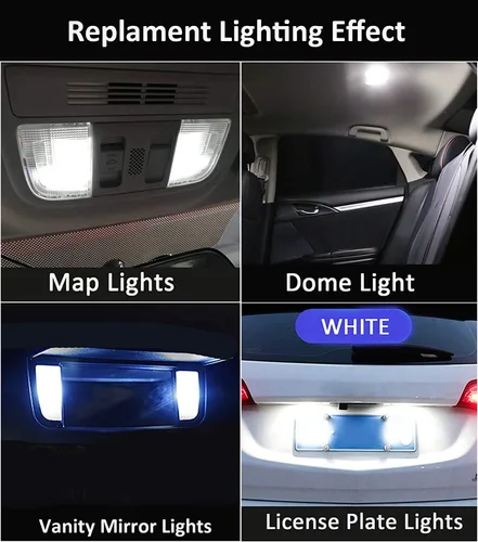 Miniatura 4 de AWALITED Juego de 8 bombillas LED Impreza WRX para interiores ultra brillantes para Subaru WRX, WRX STI, Impreza 2004-2018 2019 2020 2021 Subaru