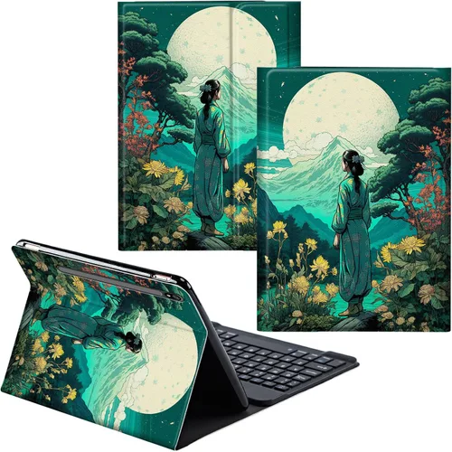 Miniatura 11 de Funda para Samsung Galaxy Tab S6 Lite 2022/2020 Teclado Inalámbrico Desmontable y Cubierta De Soporte De Cuero PU Funda Protectora Para Samsung