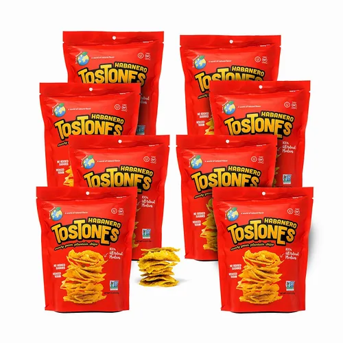 Miniatura 15 de TOSTONES, plátanos verdes, bolsa resellable, chips crujientes, plátanos, aceite de palma y sal, 3.53 onzas por unidad, 3.53 onzas por unidad, sabor
