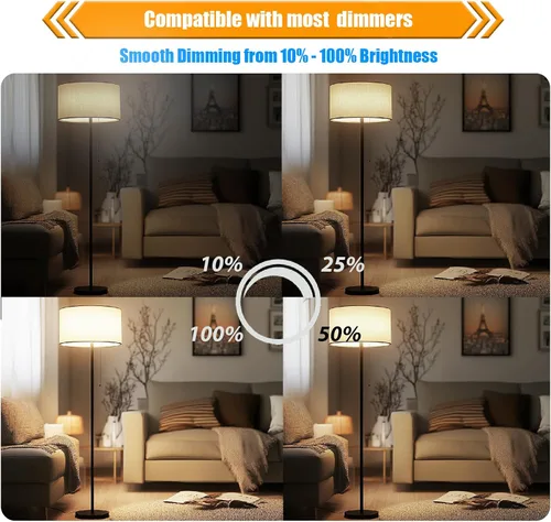 Miniatura 5 de Paquete de 16 Bombillas LED Edison Equivalente a 40W, Bombilla de Filamento LED Regulable de 4W, Bombilla de Luz ST19 5000K Luz de Día, 450LM E26