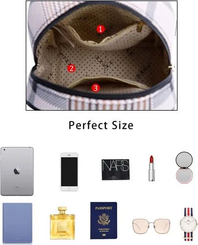 Miniatura 7 de KKXIU Mochila pequeña para mujer, bolso convertible de cuero para mujer