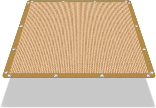 Miniatura 8 de EMERIT 90% Tela de sombra para patio, jardín, pérgola, toldo con ojales (gris, 10 x 14 pies)