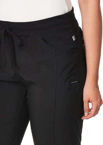 Miniatura 2 de Cherokee Infinity Pantalón con cordón de ajuste, estilo medico, tiro bajo, pierna recta para mujer