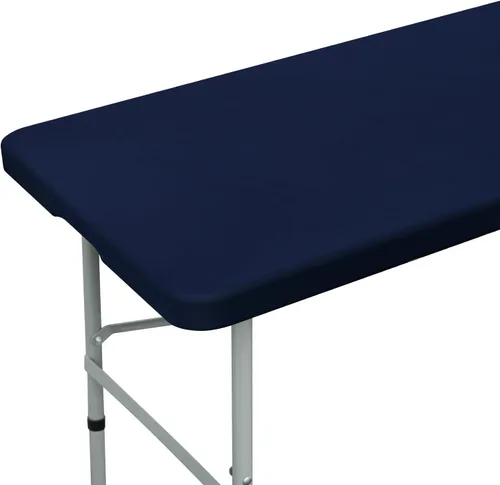 Miniatura 11 de NEWISHER Mantel rectangular ajustable de 20 x 30 pulgadas, mantel elástico para mesa de 2.5 pies, funda de mesa de elastano elástica negra, cubierta
