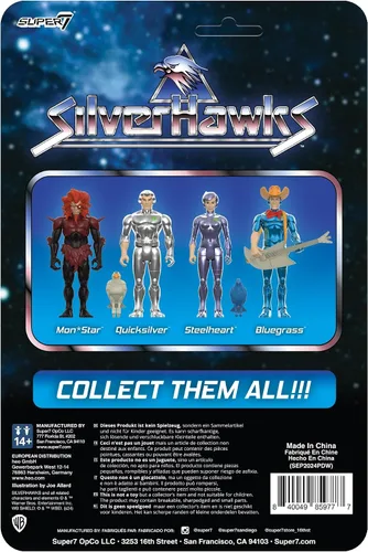 Miniatura 4 de Super7 SilverHawks Bluegrass (Versión de juguete) Figura de reacción - Figura de acción de SilverHawks de 3.75" con accesorio, coleccionables