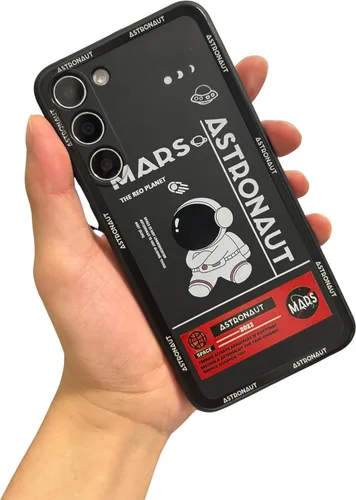 Miniatura 34 de Yonds Queen Funda ultra linda para Samsung Galaxy S22, diseño de astronauta de dibujos animados, diseño de cohete espacial, cubierta de parachoques