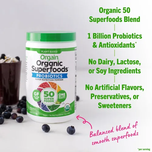 Miniatura 5 de Superalimentos orgánicos Orgain, 2 sabores, 0.62 libras, 1 unidad