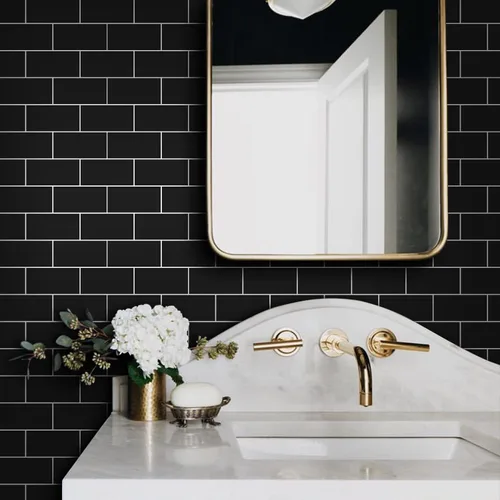 Miniatura 5 de Adhesivo de vinilo para pared de transferencia de ladrillos para decoración del hogar, despegar y pegar, calcomanías autoadhesivas para salpicaduras