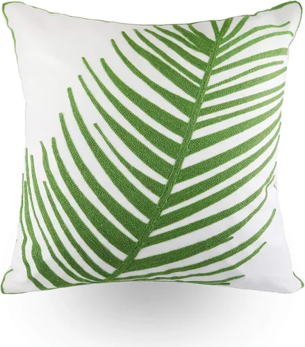 Miniatura 11 de Fundas bordadas decorativas para almohada de 18 x 18 pulgadas. Funda de cojín para sofá, cama, silla, funda de almohada 100% de algodón de 18 x 18